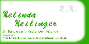 melinda meilinger business card